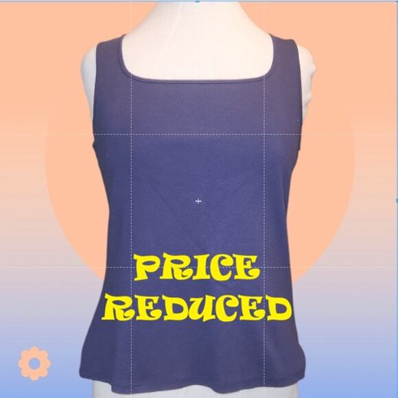 Ruby Rd. Navy Blue Tank Top - Picture 1 of 5